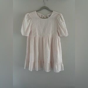Sun•dey Pale Pink Organic Cotton Oversized Babydoll Dress XS | Aritzia